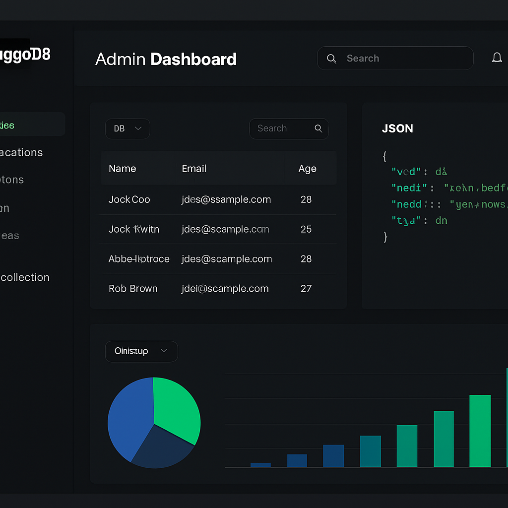 MongoDB Admin Dashboard screenshot